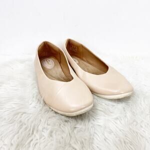 Clarks Artisan 9.5 D Womens Light Pink Leather Comfort Flats